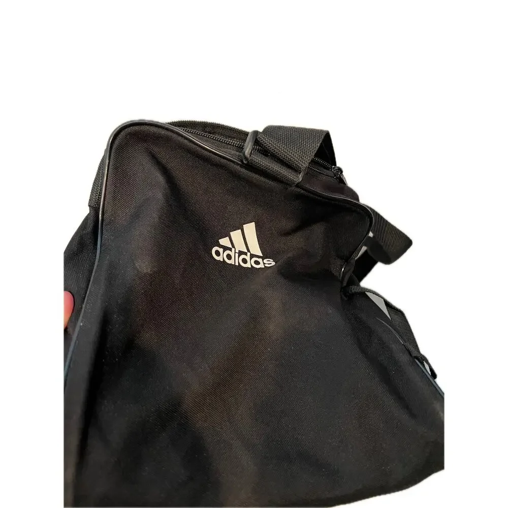 Adidas Defender Small White Black Gym Bag 18